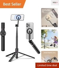 68 Magnetic Phone Tripod with Built-in Remote for Travel Vlogging