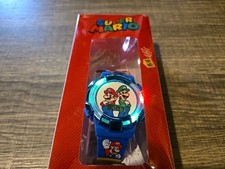 Nintendo Super Mario Bros Flashing LCD Watch Mario and Luigi Boys Girls Kid
