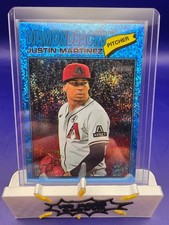 2026 Topps Heritage - Justin Martinez #263 Chrome Light Blue Sparkle Refractor