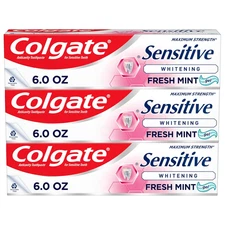 Whitening Toothpaste for Sensitive Teeth, Enamel Repair and Cavity Protection, F