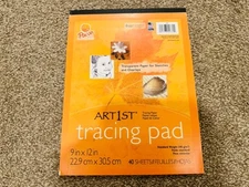 Art1st Tracing Pad, 9" X 12", - 34 Sheets - 40 G/m - Unruled - 9" X 12"