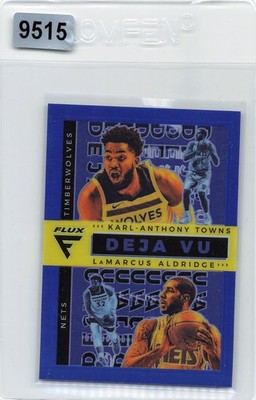 2020-21 Panini Flux - Deja Vu Karl-Anthony Towns, LaMarcus Aldridge #34 Blue /99