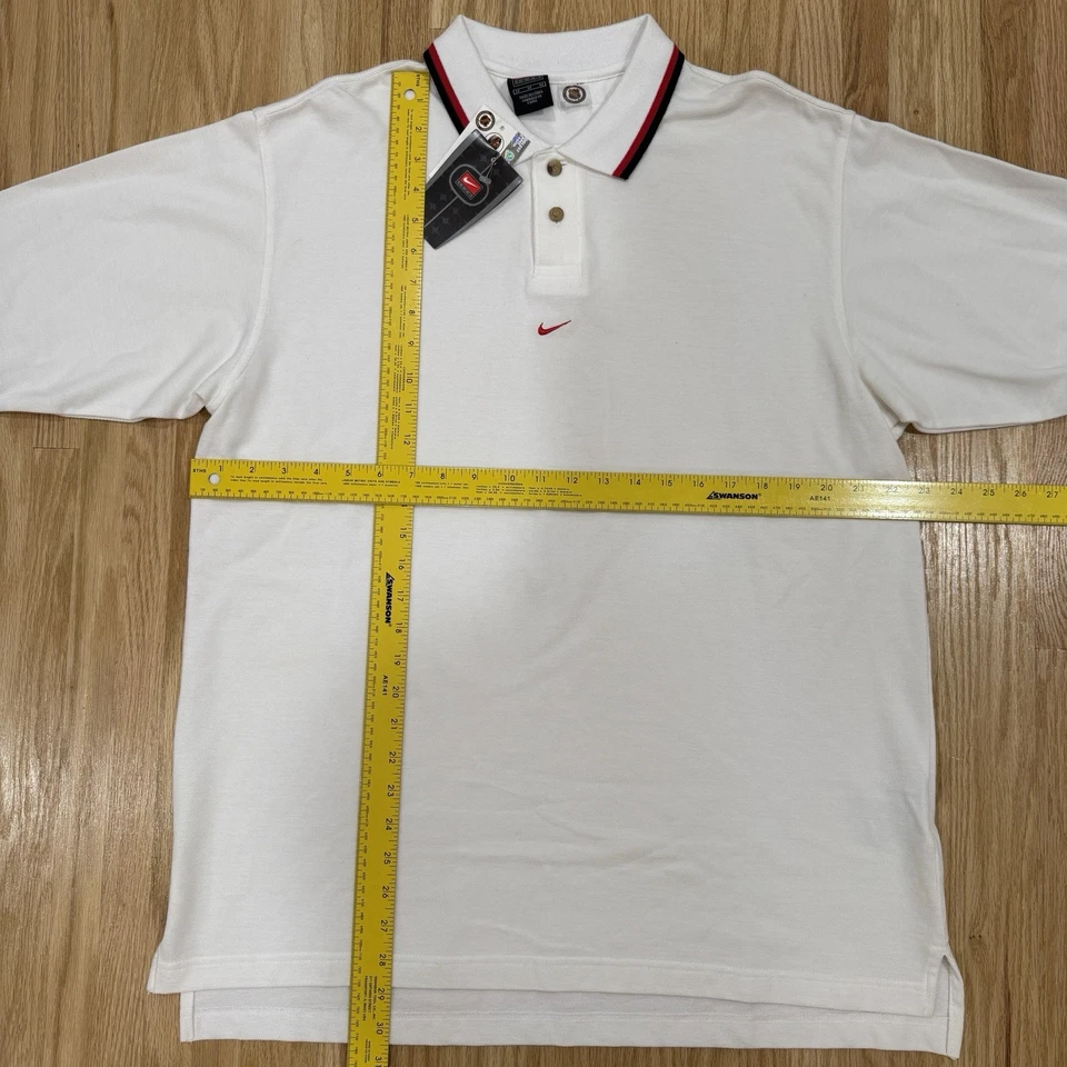 Винтажный Y2K Buffalo Sabres НХЛ Nike команды белая рубашка-поло козлиная голова новый с Ярлыками - Изображение 4 из 4