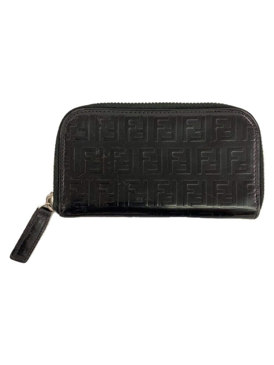 FENDI Black Leather Key Case for Women – Compact & Elegant
