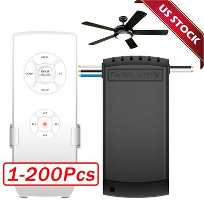 Universal Wireless Remote Control and Receiver Kits for Ceiling Fan Lamp Home