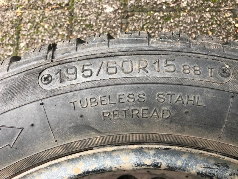 4xkomplette Winterreifen+Felgen 195/60R15 88T für Opel Astra,Corsa,Calibra,Vectr - Bild 3 von 4