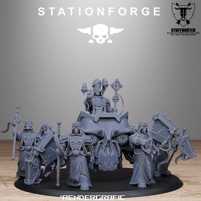 Scavenger Lectern Walker - Station Forge - Grimdark Tabletop Cults Mech Kultist