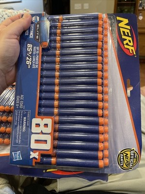 NERF Elite Distance Darts 80 Darts Hasbro Brand NEW
