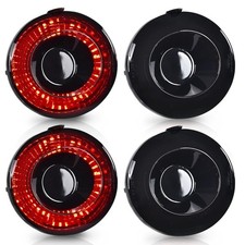 LED Brake Lamp Tail Lights Assembly Rear Lights Smoke Lens Black Housing