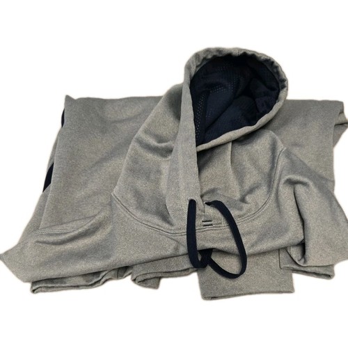 Felpa con cappuccio pullover Nike Therma-Fit uomo XL grigio e blu navy - Foto 1 di 9