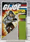 1983 GI JOE *MAJOR BLUDD* PEACH FILE CARD TRIMMED SHORT ARAH