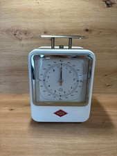Bilancia da cucina Wesco retrò SENZA OROLOGIO | BUONE CONDIZIONI ✅ BIANCA/BIANCA | TESTATA ⭐️