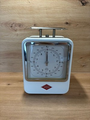 Wesco Küchenwaage Retro OHNE UHR | GUTER ZUSTAND   WEISS / WEIẞ | GEPRÜFT  