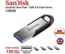 SanDisk Ultra Flair USB 128GB 3.0 Flash Drive Memory Stick Pen