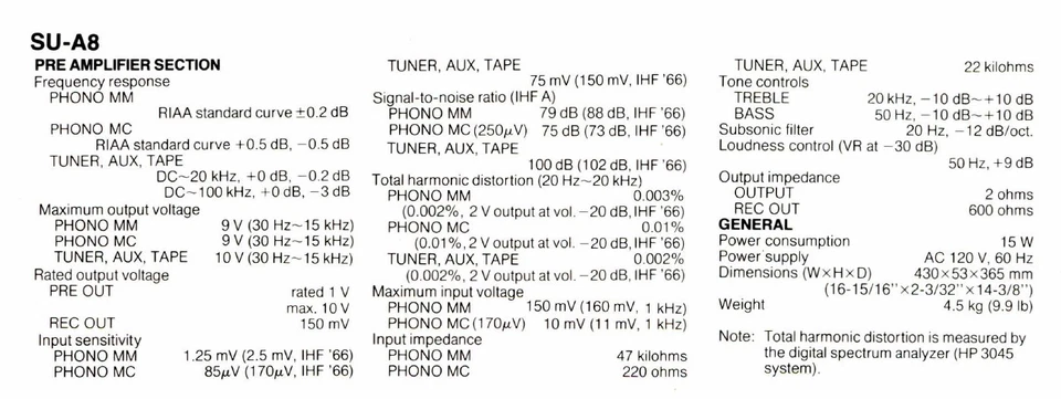 Technics SU-A8 preamp Vorverstärker - pro serviced excellent condition warranty - Bild 3 von 4