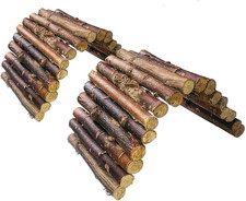 Hamster Bridge Rat Ladder Wooden Tunnel Toy for Small Animal Cage