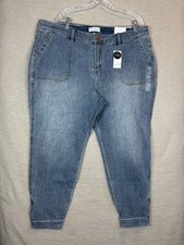 Lane Bryant Boyfriend Jeans Women s Size 20 Blue Mid Rise Super Stretch