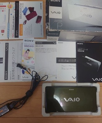 SONY VAIO Typ P VGN-P70H Grün RAM 2GB Intel Atom Z520 1,33GHz Win Vista