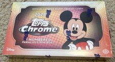 2024 Topps Chrome Disney Sealed Hobby Box    