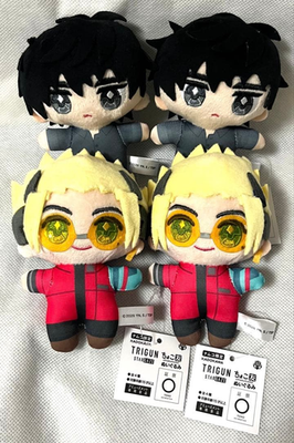 TRIGUN STAMPEDE Chokotomo Plush Vash & Nicholas Wolfwood Kid 4pc