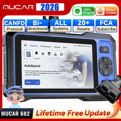 #ad #ad 2026 MUCAR 682 AI Assist Diagnostic Scanner Full System Scan 20 Services CANFD $199.00
