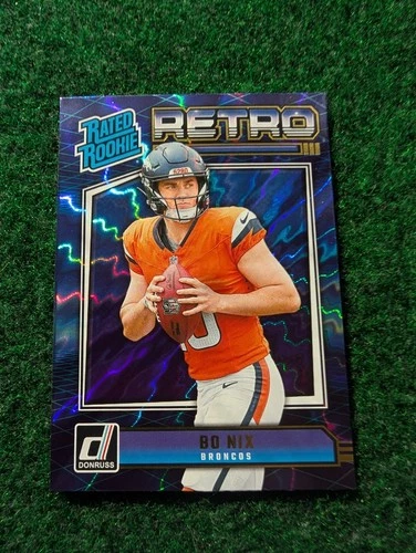 2024 Panini Donruss - Denver Broncos -Rated Rookie Retro Bo Nix #19 (RC)