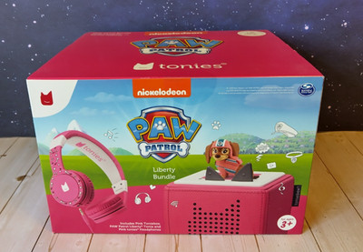 New 2023 Tonies PAW Patrol Liberty Bundle Headphones Figure Set Pink Toniebox