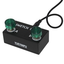 Dual Latching Switch Pedal for Guitar Amps With TRS Cable Latch Dual Switch 