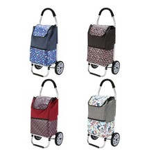 Folding Shopping Cart with Wheels Foldable Grocery Shopping Cart Compact Utility