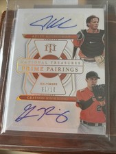 Adley Rutschman Grayson Rodriguez 2022 National Treasures Dual Autograph Rookie
