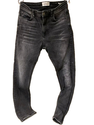 Herren Jeans Hose Slim Fit Pull&Bear schwarz - Größe EUR 40