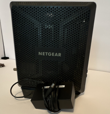 NETGEAR Cable Modem Router Combo Wireless Ethernet 4 LAN Ports USB Black AC1900