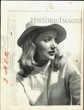 1958 Press Photo Swedish actress Gita Hall, from Stockholm - kfa42014