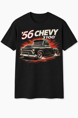 1956 Chevy 3100 Vintage Hot Rod Pickup Truck Unisex Graphic T-Shirt