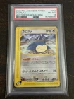 2002 POKEMON JAPANESE MYSTERIOUS MOUNTAINS 1ST EDITION #062 SNORLAX PSA 8