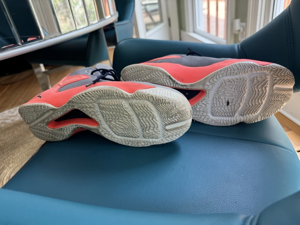 Zapatos de baloncesto Carmelo Anthony Melo Jordan M12 Hyper Orange gris lobo talla 11 Foto 2 de 4