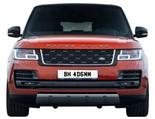 4D 6mm Black Acrylic Front  white Number Plate 100% road legal dvla registered