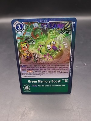 Green Memory Boost! P-038 SR - Digimon Trading Card Game Karte 
