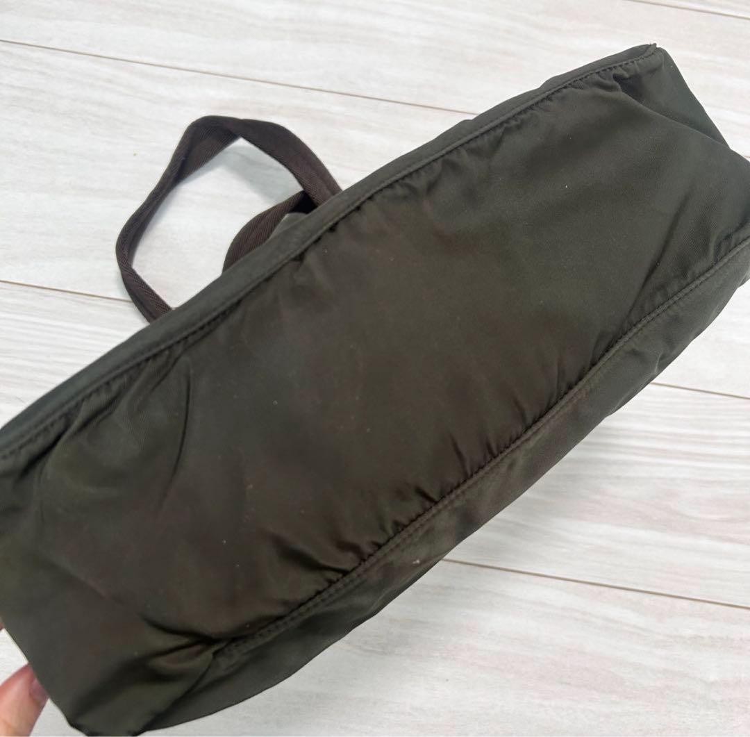 reduction! PRADA tote bag nylon triangular logo p… - image 5