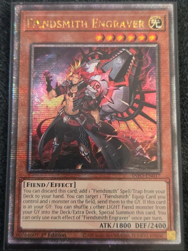 Fiendsmith Engraver [Quarter Century Secret Rare] INFO-EN017 YuGiOh The Infinite Forbidden card