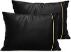 Fittia Satin Pillowcase Standard Size, Silk Satin Pillow Cases 2 Pack for Hair a