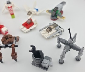 LEGO 2011 Star Wars Advent Calendar 7958 Lot of 13 Mini Ships & Micro Builds!!