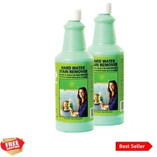 Clean: Eco Friendly Hard Water Stain Remover 40oz Large. Pack of 2