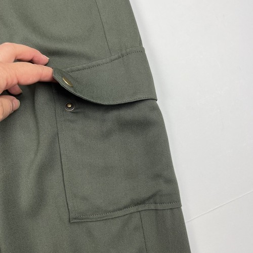 Chico's Ankle Womens Pants 2.5 Large 14 Green Pull On Cargo Pocket Drawstring - Picture 10 of 17
