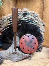 Custom Sweet Caller Redheart Glass ov Lasered Aluminum Friction Pot Turkey Call