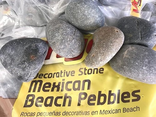 Piedra decorativa guijarros de playa mexicanos 1 lb
