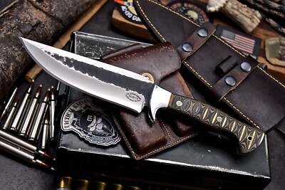 CFK Handmade AUS 10 Custom MICARTA Large Camping Hunting Skinner Sport Knife SET