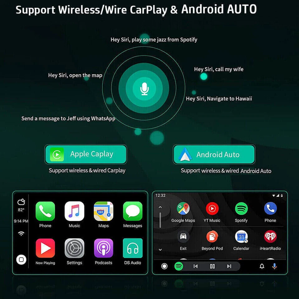 For Toyota Camry 2007-2011 Android14 CarPlay Car Radio Stereo GPS 2+32G - Image 3 of 4