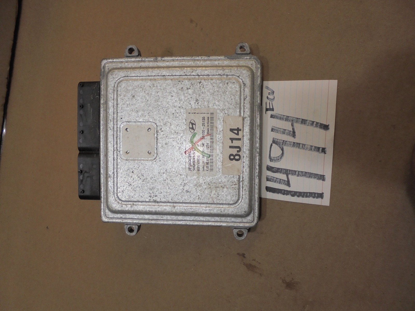 08 Hyundai Sonata #1494 Engine Computer ECM ECU 39100-25135