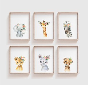 baby safari animal prints nursery